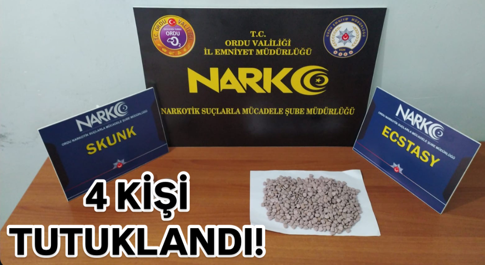 ORDU’DA UYUŞTURUCU OPERASYONU