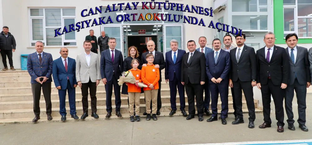 CAN ALTAY KÜTÜPHANESİ KARŞIYAKA ORTAOKULU’NDA AÇILDI