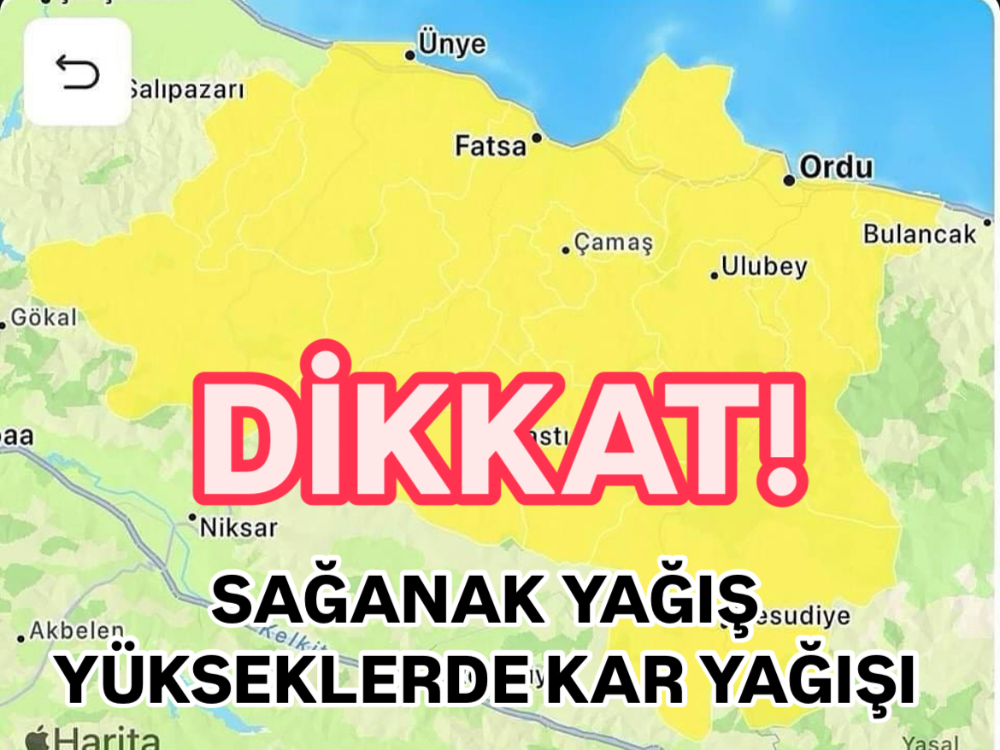 KUVVETLİ YAĞIŞ UYARISI! YÜKSEKLERDE KAR BEKLENİYOR!